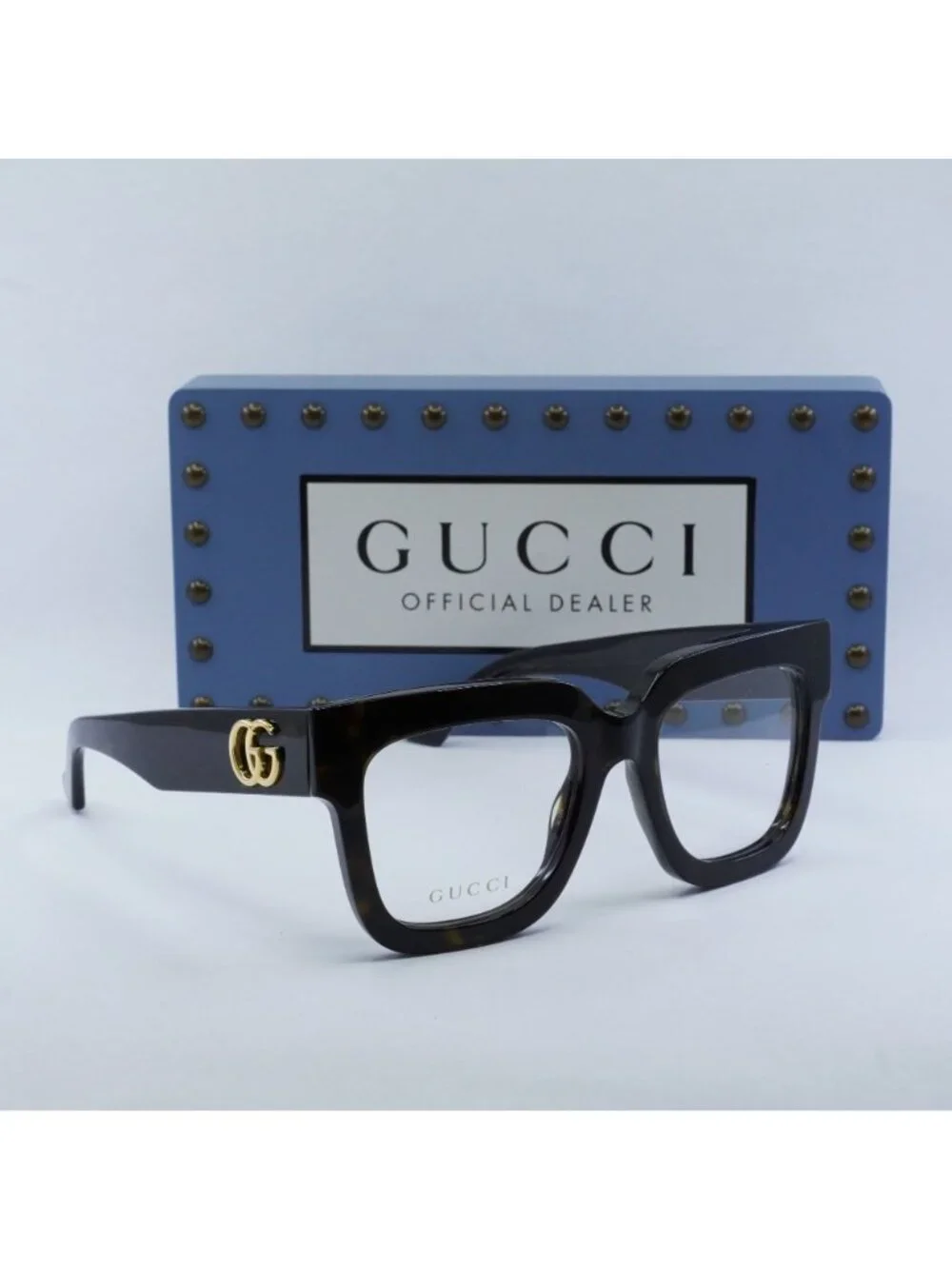 Gucci GG1549O 002 Square Eyeglasses 52mm - Havana